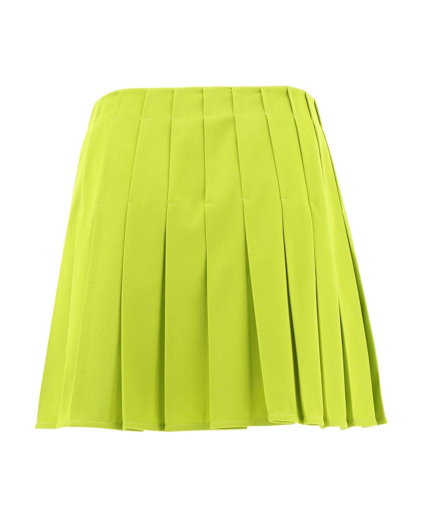 High Waist Pleated Mini Skirt - 2
