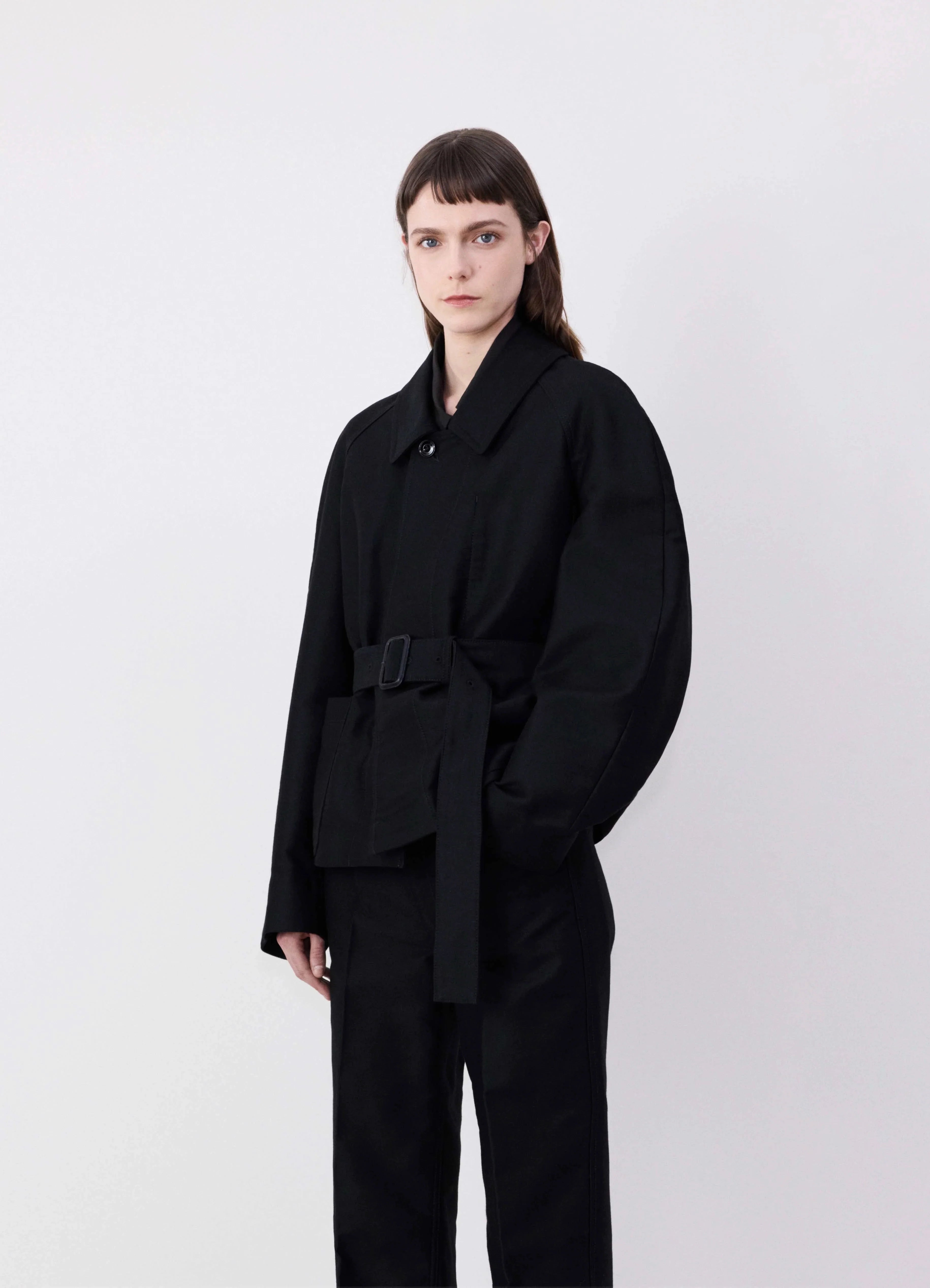 BELTED TWO POCKET JACKET - 1