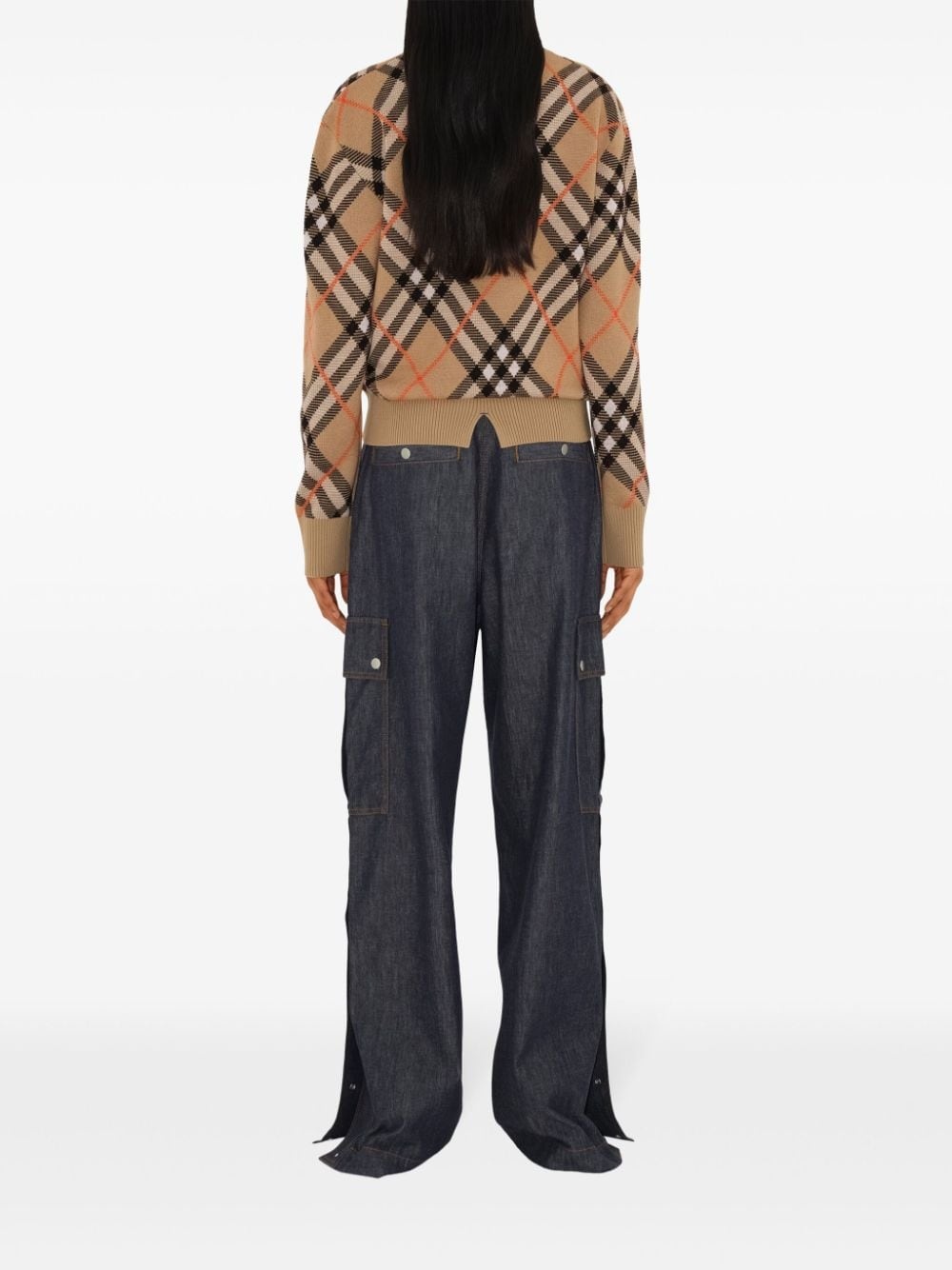 Vintage Check intarsia-knit jumper - 4