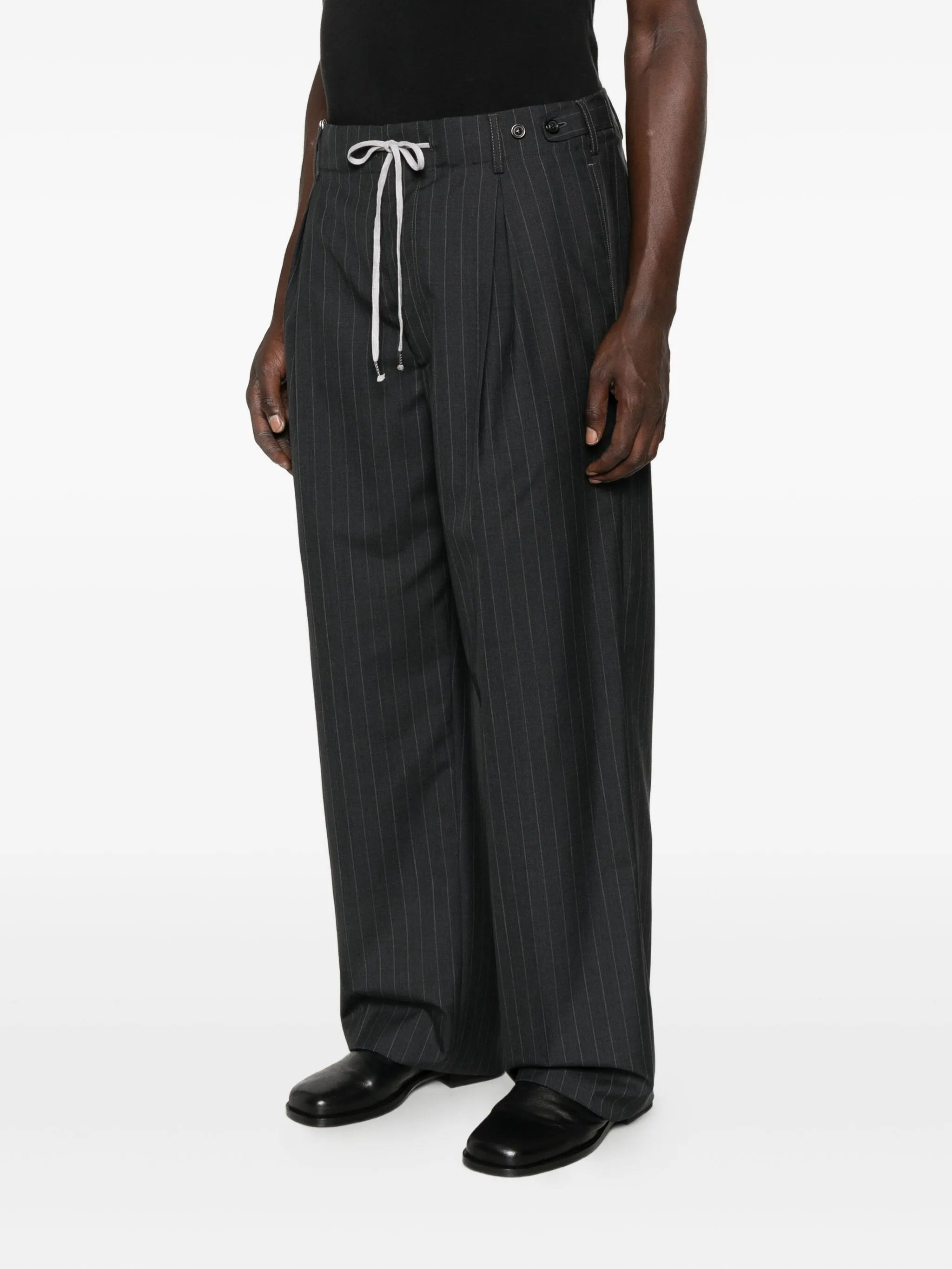 Maison Margiela Pinstriped Trousers - 2