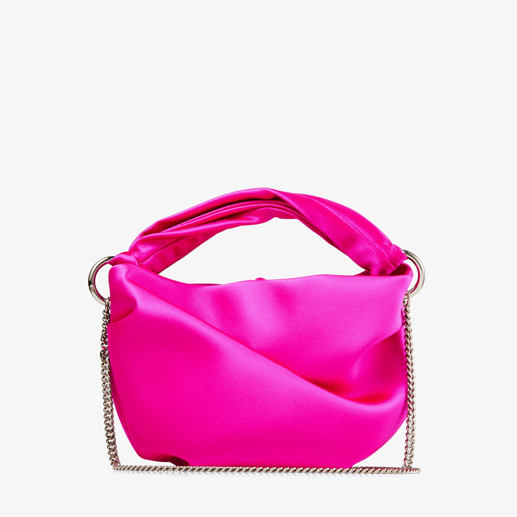 Bonny
Fuchsia Satin Bag with Twisted Handle - 7