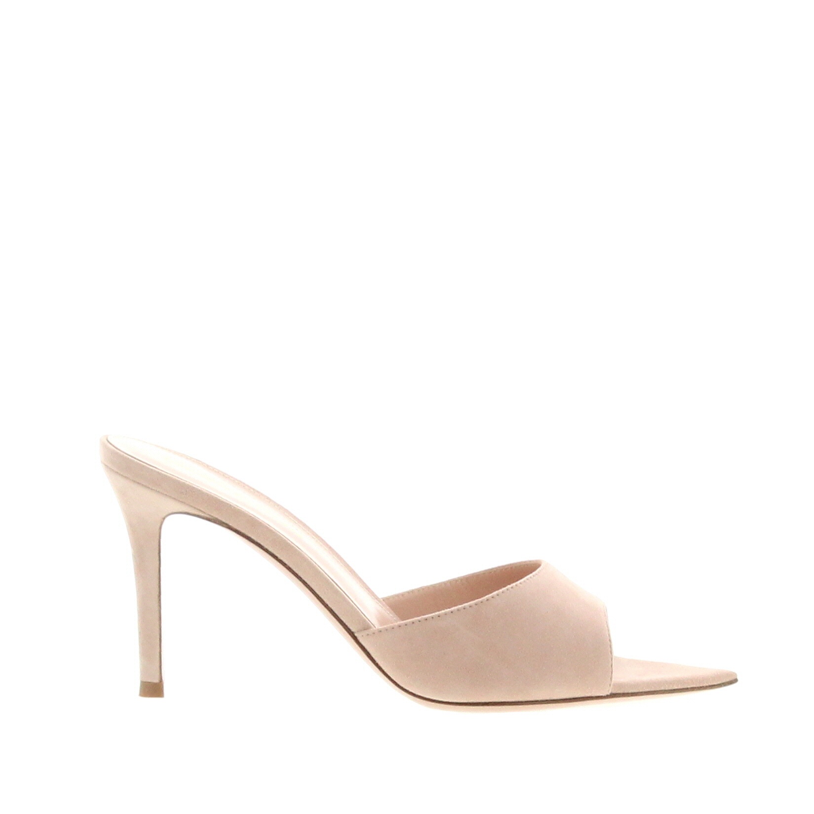 Gianvito Rossi – Elle Mule 85 Suede Peach - 1