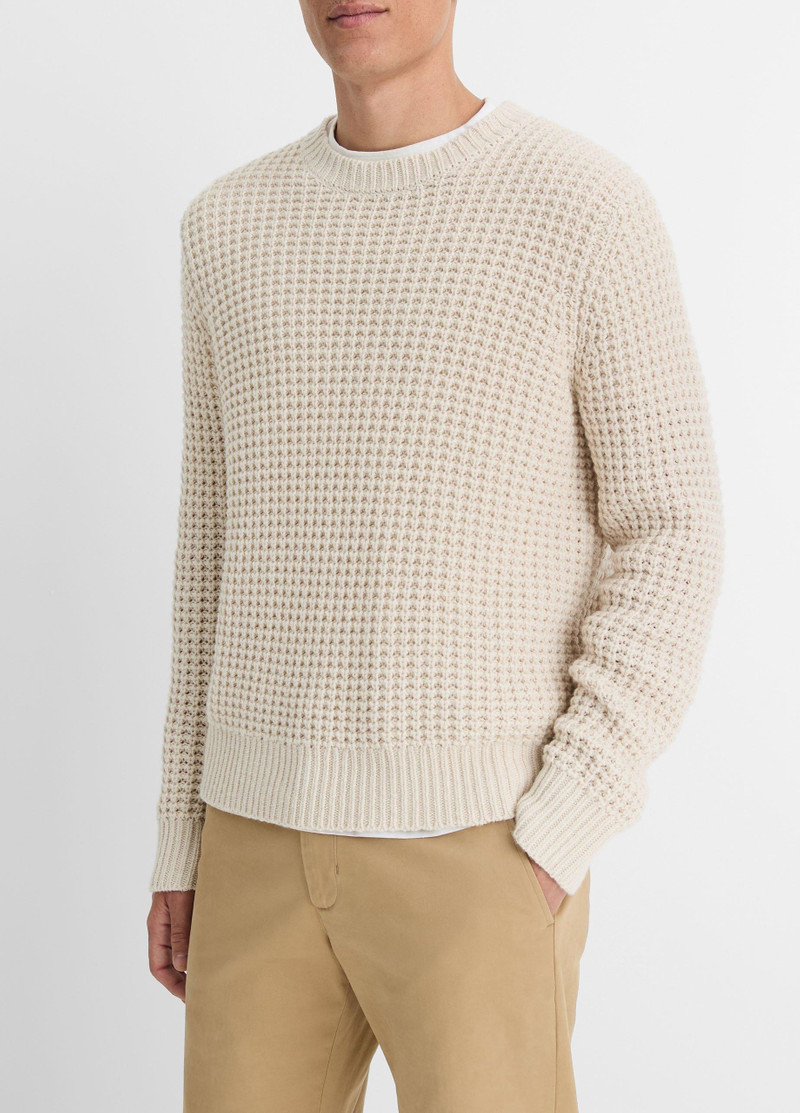 Vince Macro-Waffle Crew Neck Sweater outlook