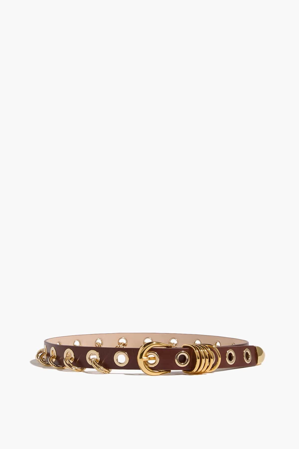 Revenge Belt in Mahogany/Gold - 1