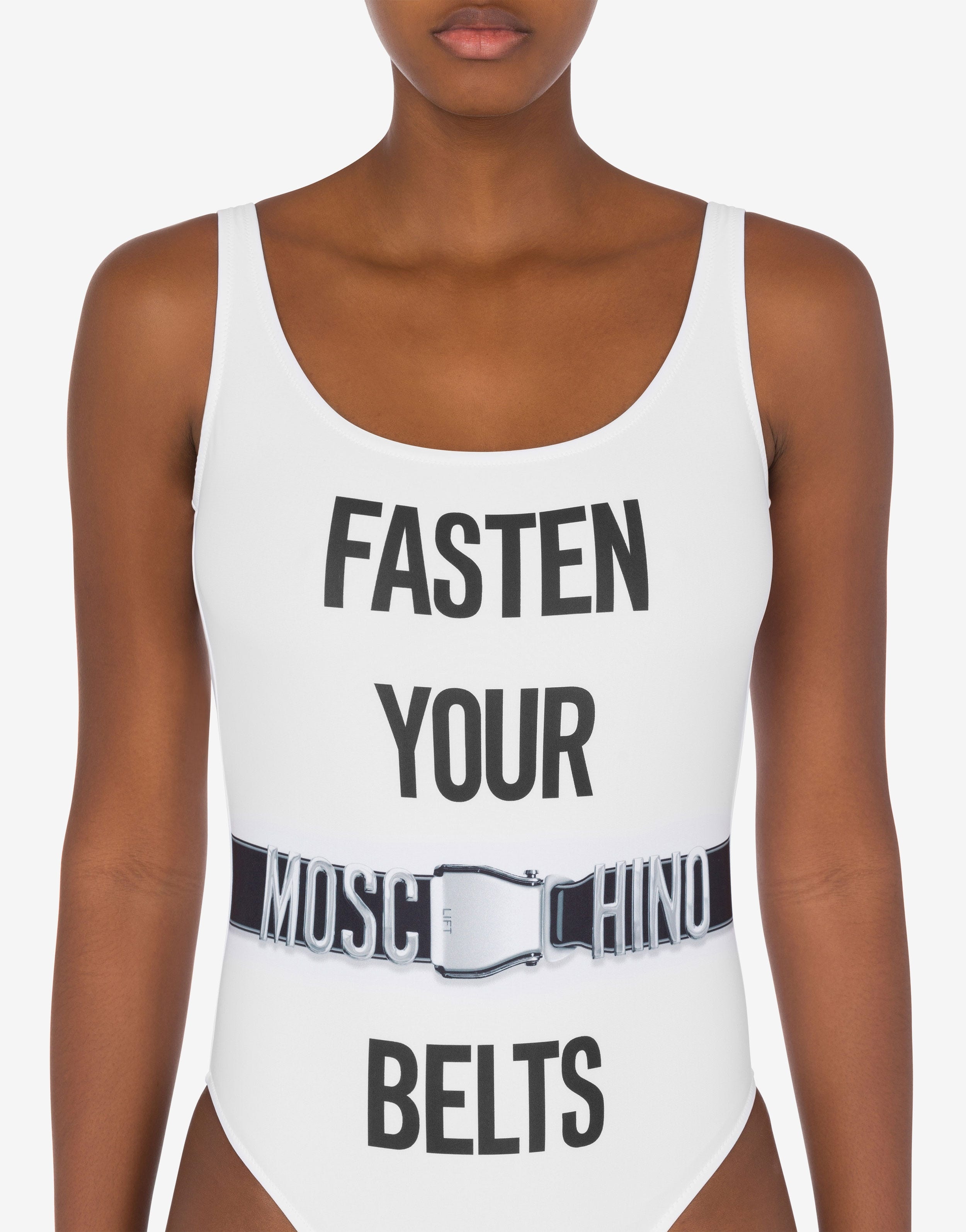 FASTEN YOUR BELTS ONE-PIECE SWIMSUIT - 4