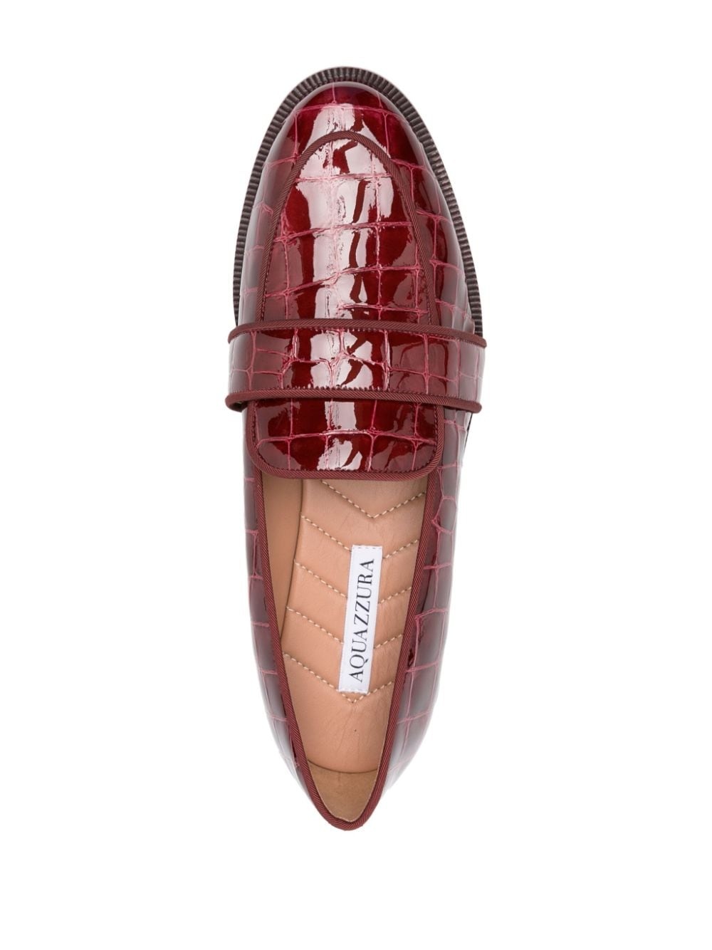 Martin crocodile-embossed leather loafers - 4