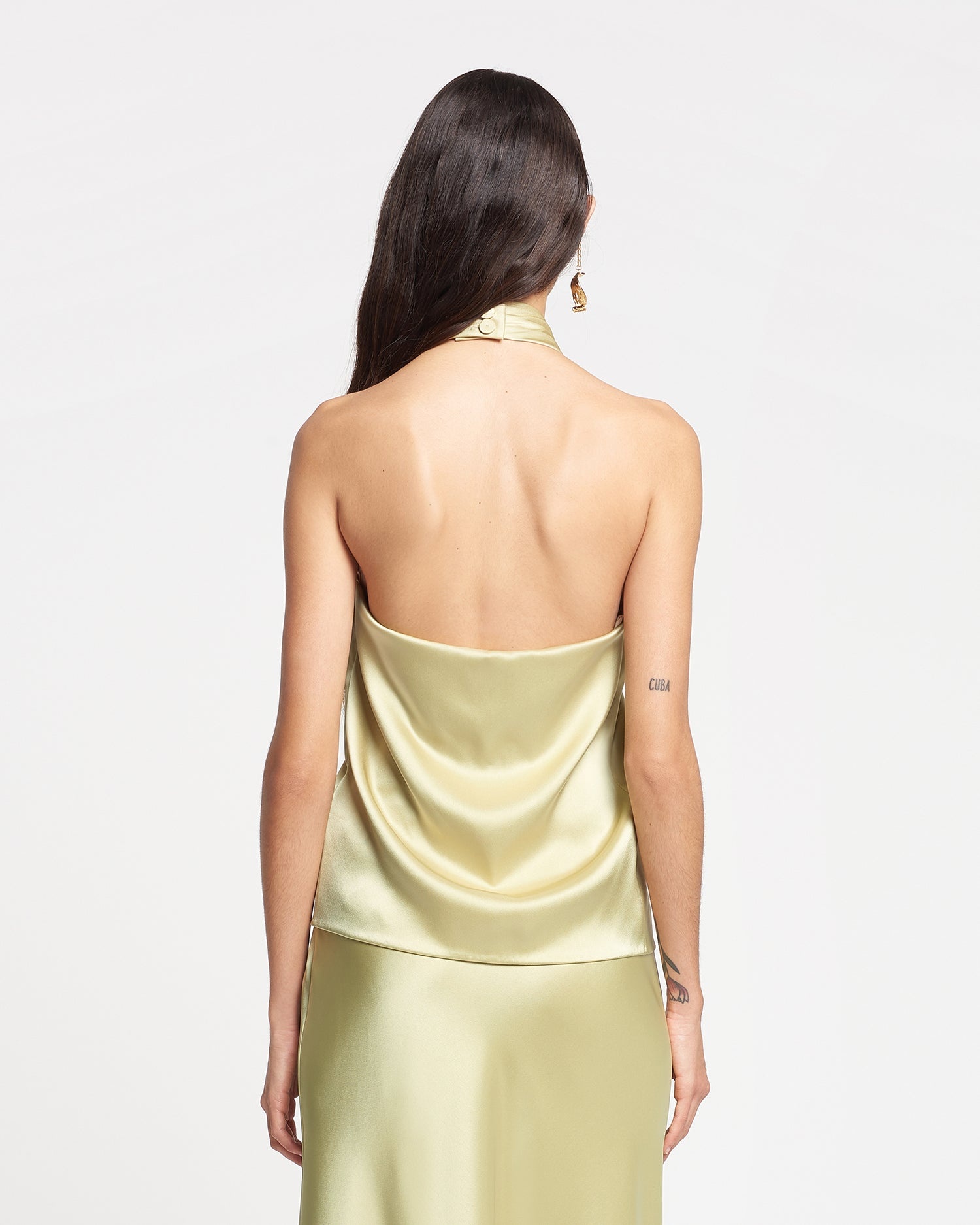 Draped Slip Satin Top - 4