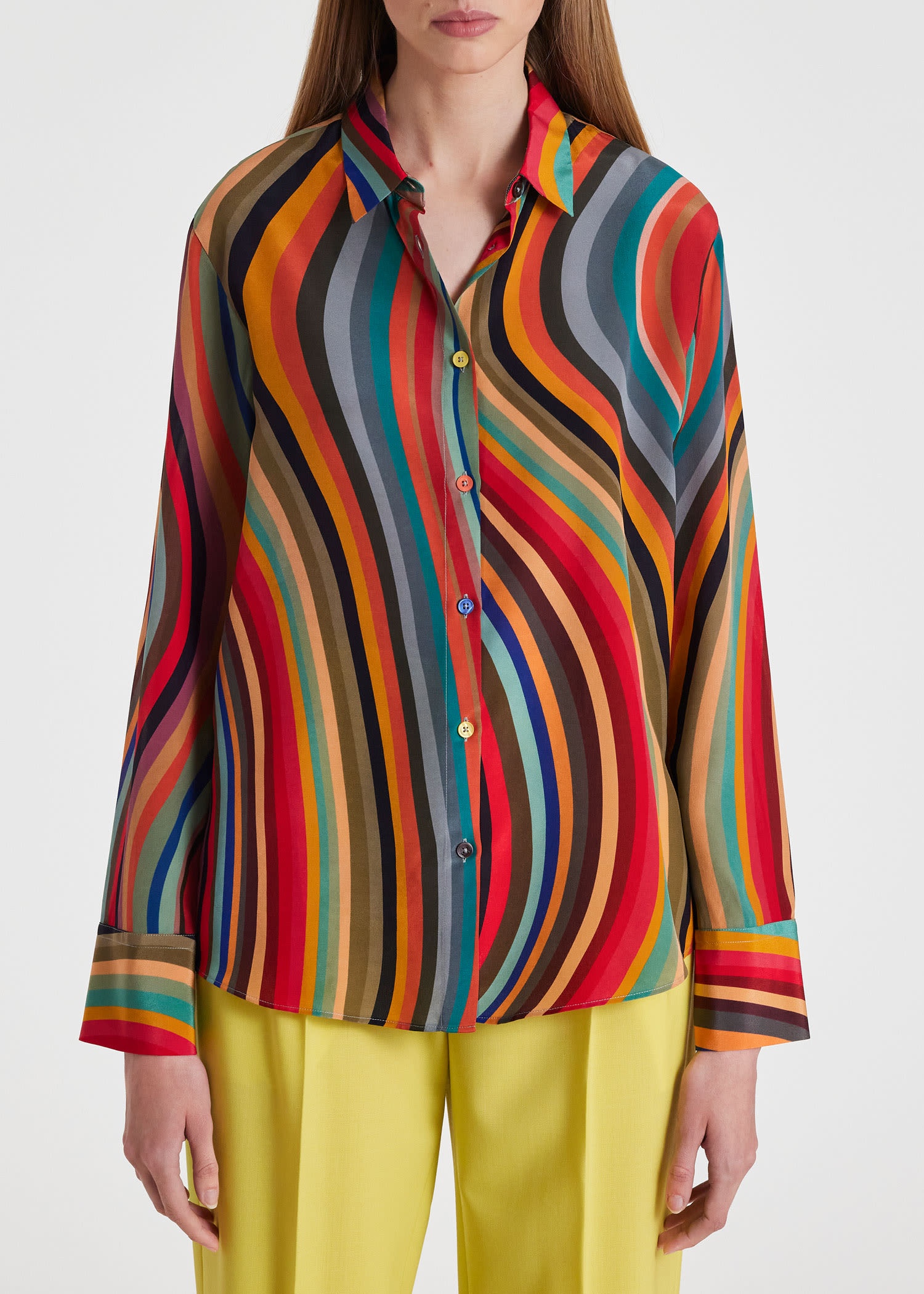 Swirl Silk Shirt - 4