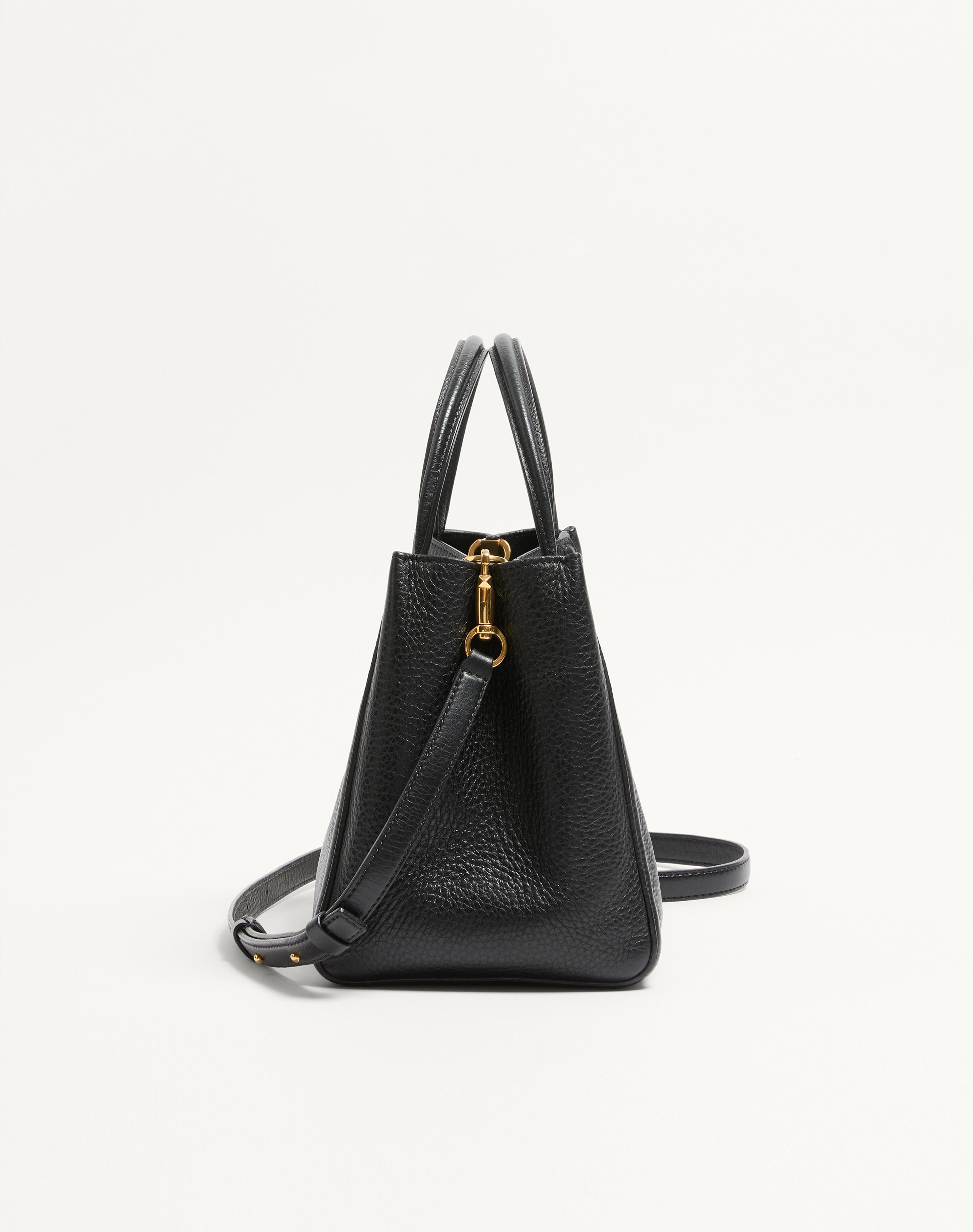VALENTINO GARAVANI ALLTIME MEDIUM HANDBAG IN GRAINY CALFSKIN - 3