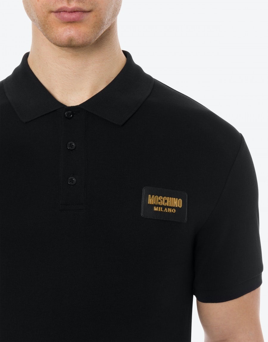 MOSCHINO LABEL PIQUET POLO-SHIRT - 4