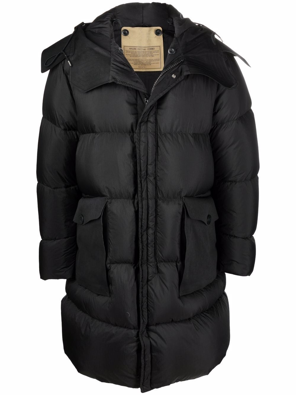 hooded puffer coat - 1