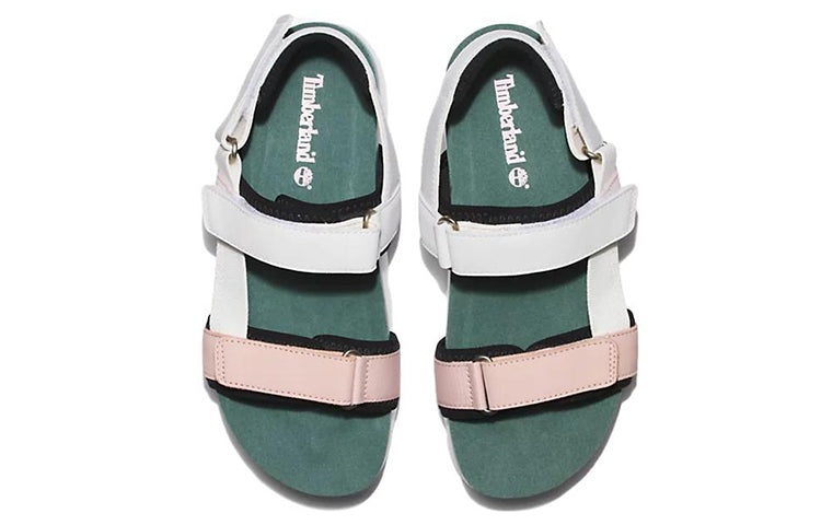 (WMNS) Timberland Santa Monica Sunrise 'White Green Pink' A41QX662 - 4
