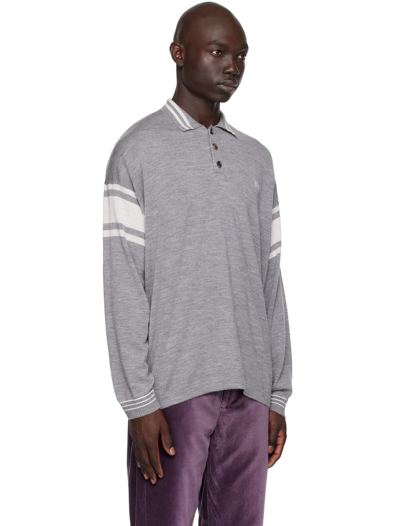Gray Stripe Polo 2