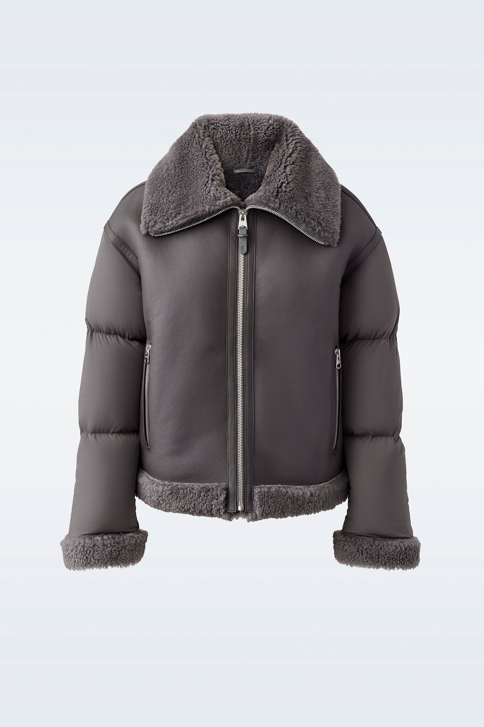 SENYA Agile-360 down jacket with shearling trim - 1