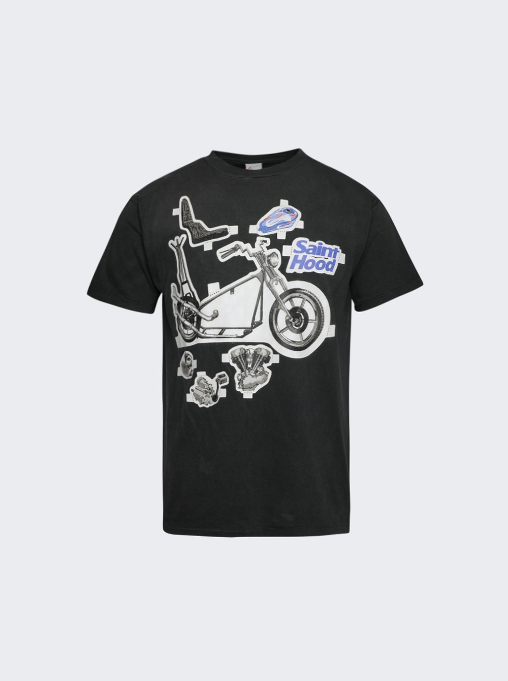 存在感絶大【Saint Mxxxxxx】X NEIGHBORHOOD Bike T-Shirt SAINT M×××××× X NEIGHBORHOOD Bike T-Shirt Black | thewebster