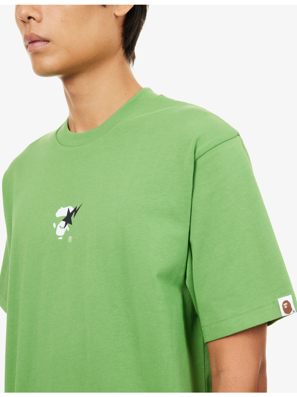 Sta Ape Brand-Print Cotton-Jersey T-Shirt - 5
