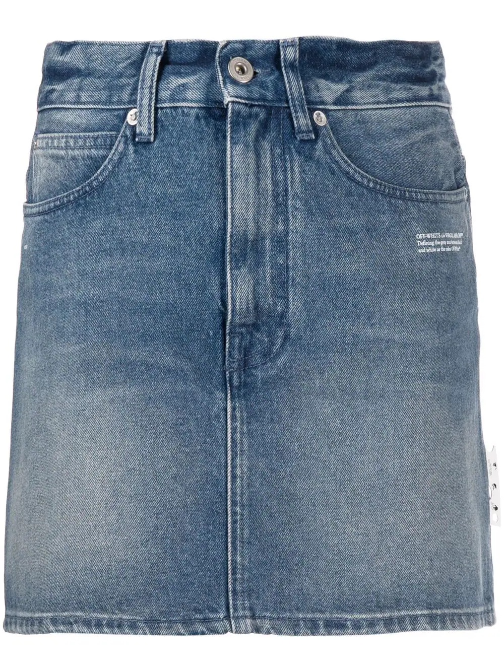 denim mini skirt - 1