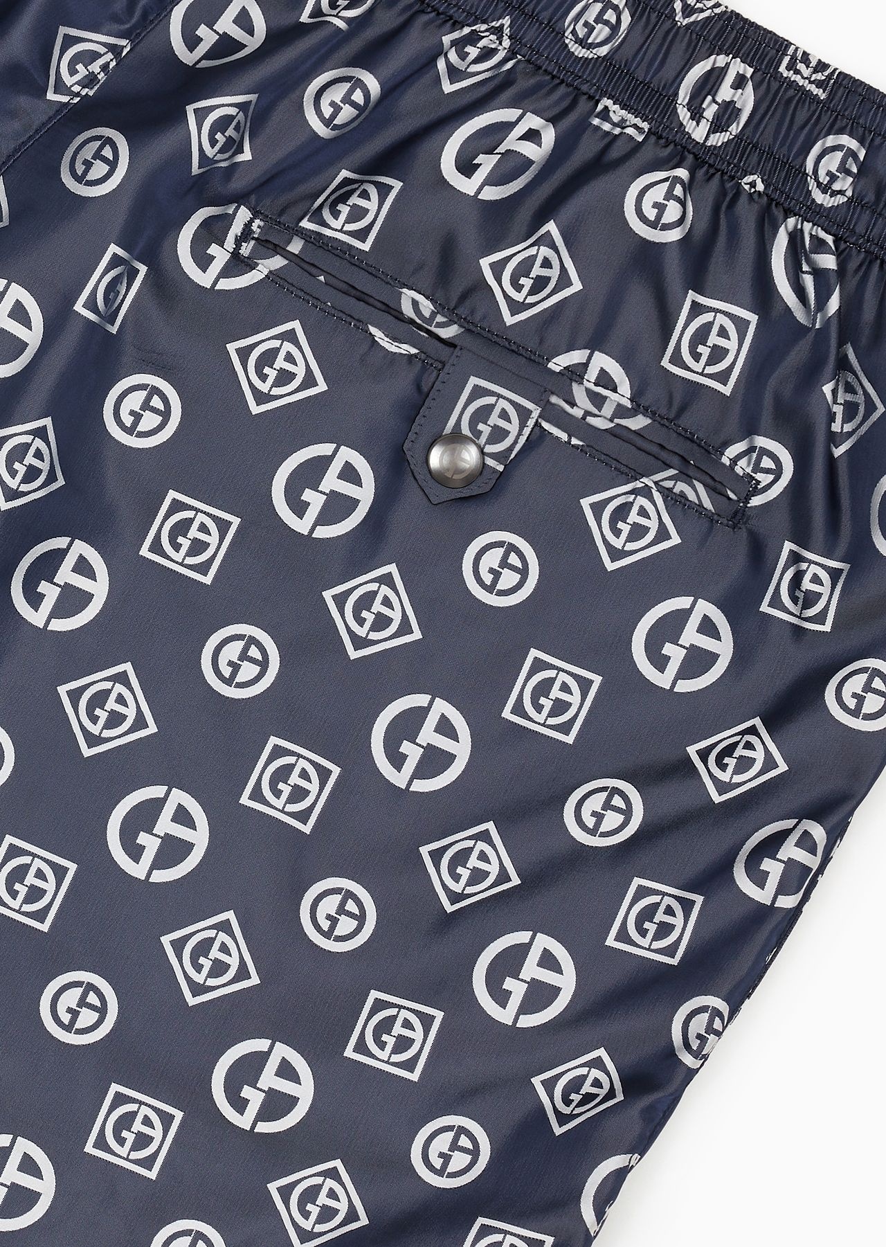 Swim trunks with an all-over logo jacquard - 4