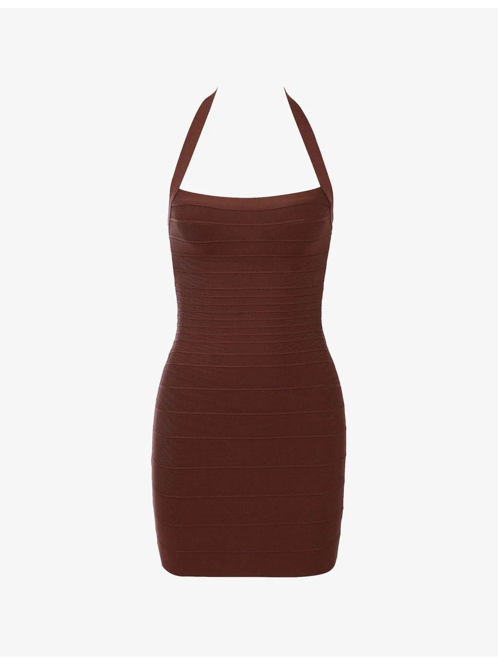 The Silhouette Halterneck Woven Mini Dress - 1
