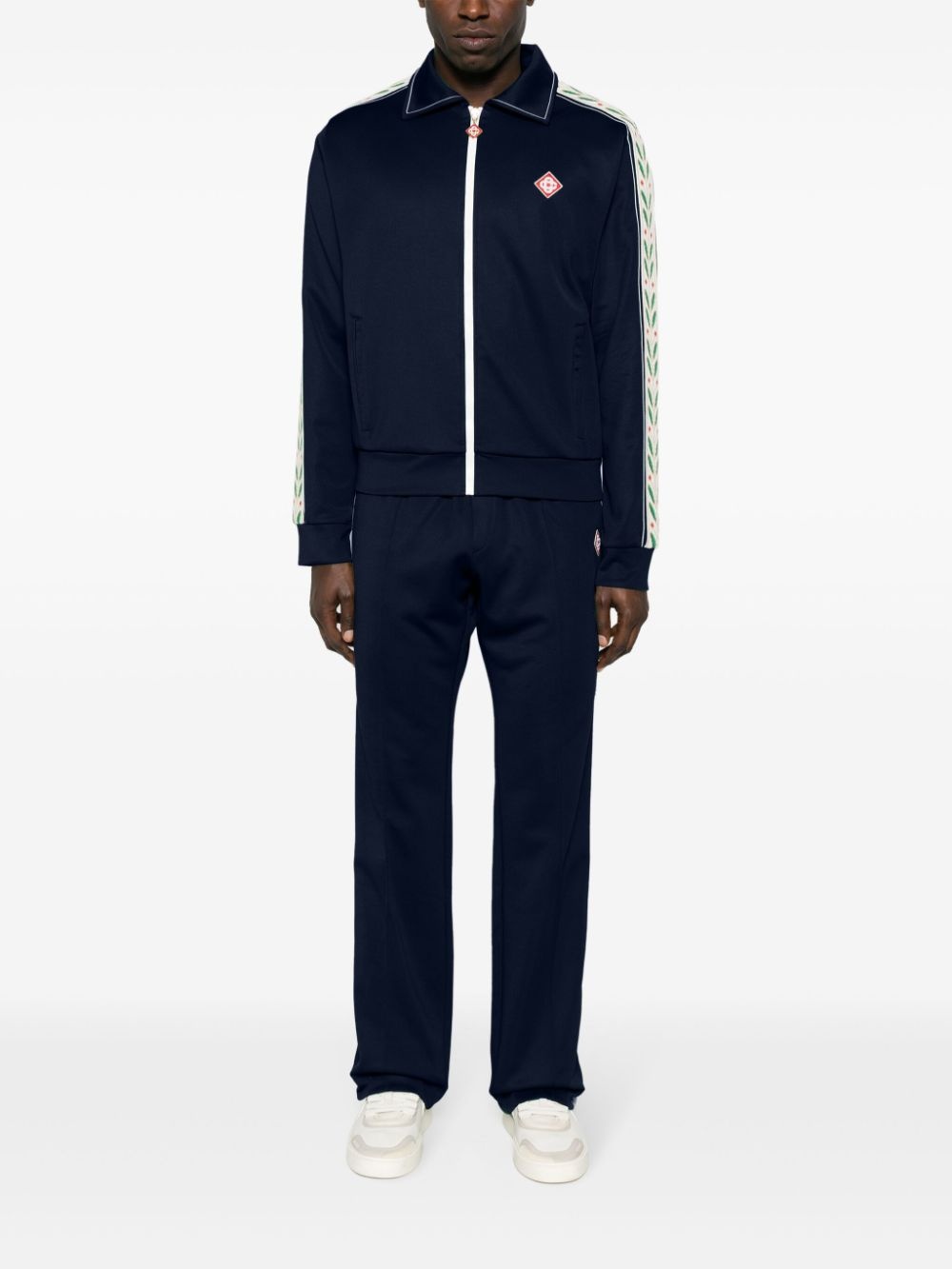 Heart Monogram velvet track pants - 2