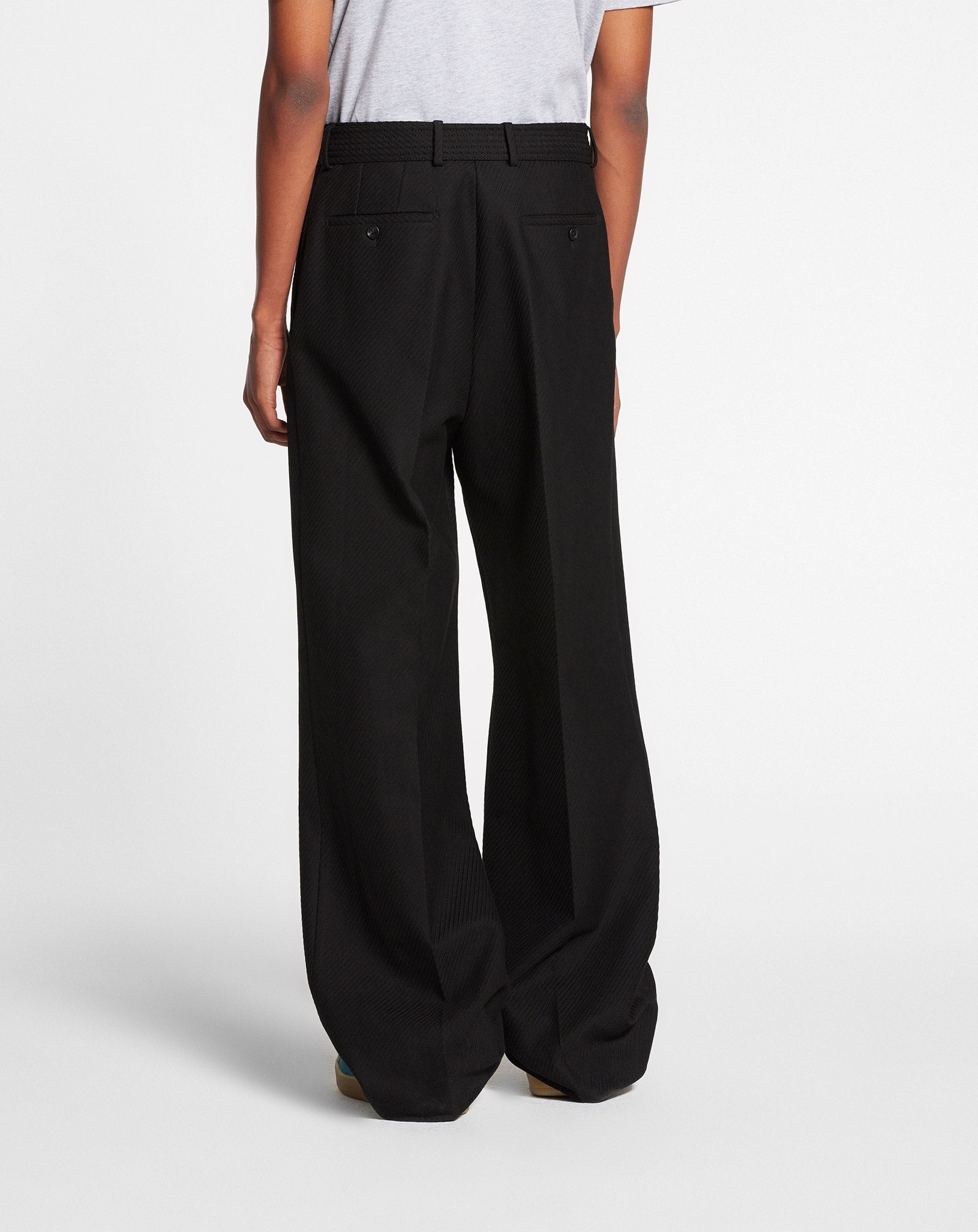 STRUCTURED PANTS WITH BELT - 3