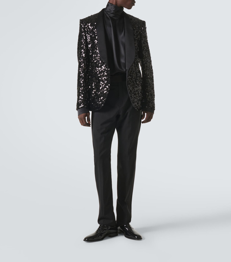Dolce & Gabbana Sequined tuxedo jacket outlook