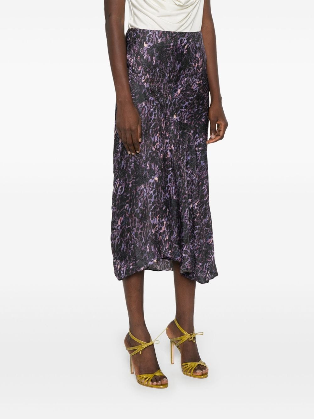 Lisanne animal-print skirt - 3