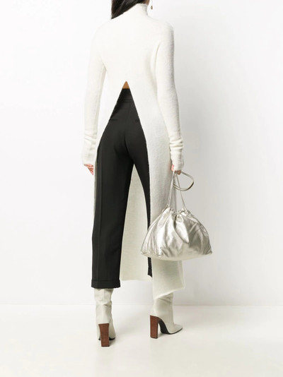 Jil Sander high-split knit top outlook