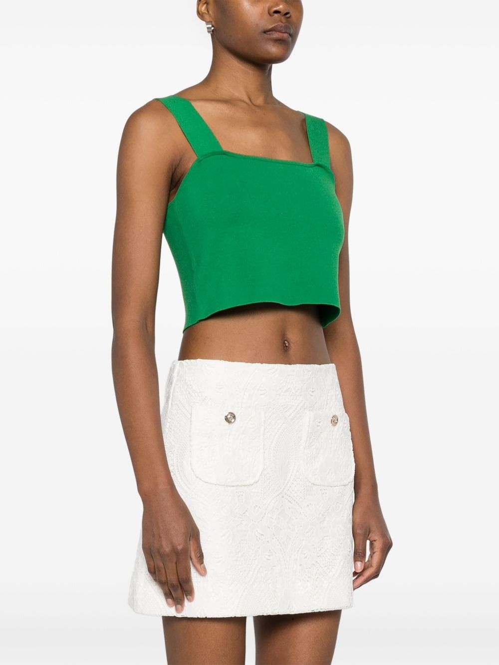 square-neck crop top - 3