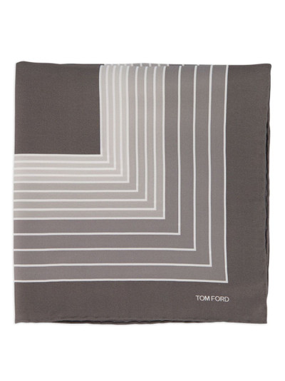 TOM FORD geometric-print silk pocket square outlook