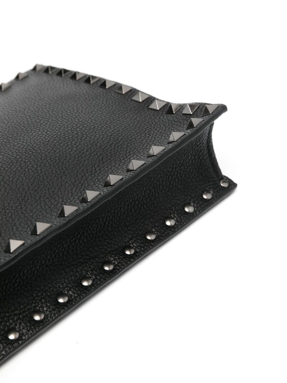 Rockstud leather clutch bag - 4