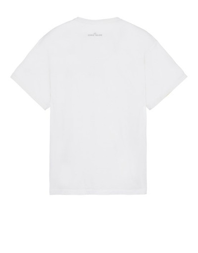 Stone Island 20258 COTTON JERSEY_GARMENT DYED WHITE outlook