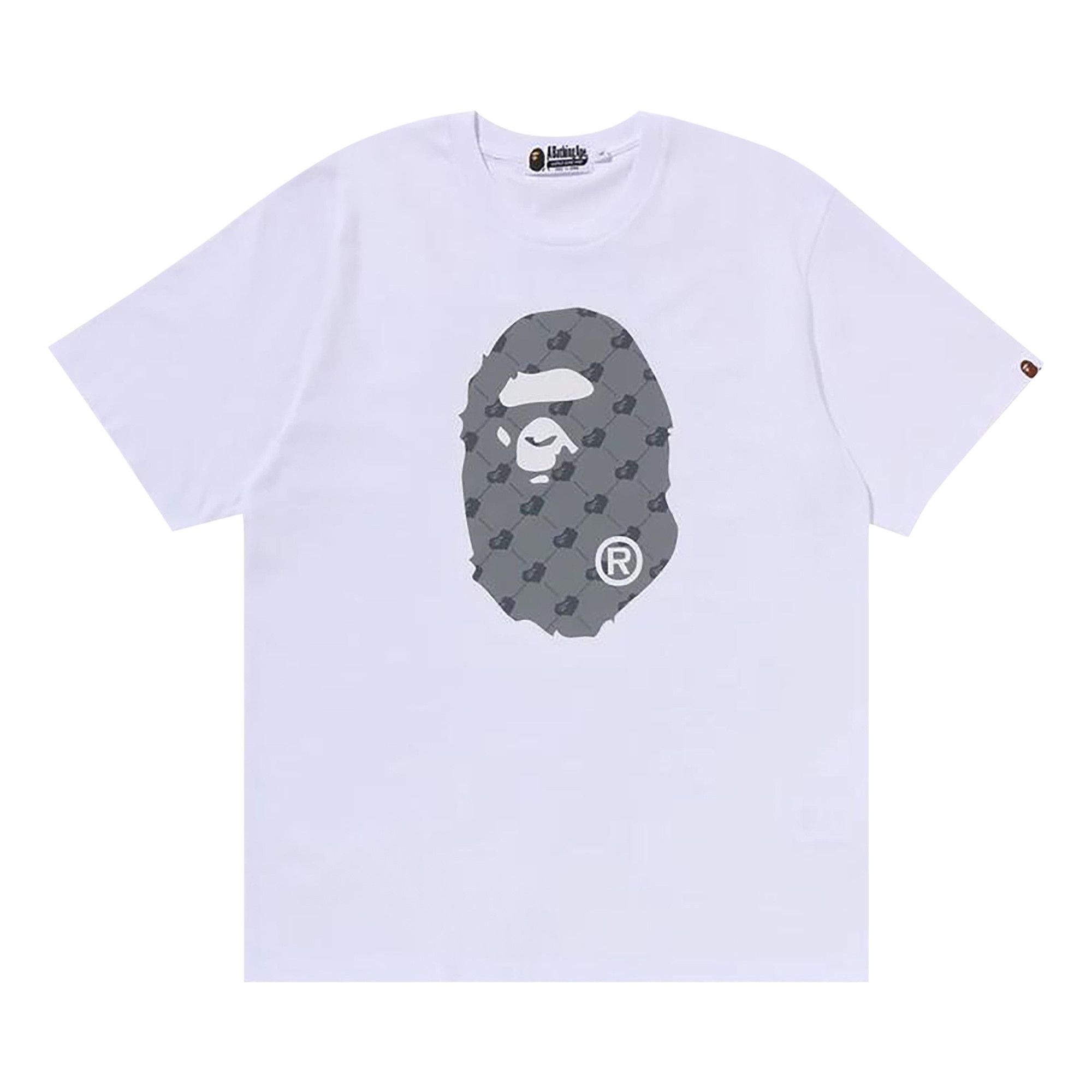 BAPE Cloud Head Monogram Big Ape Head Tee 'White' - 1