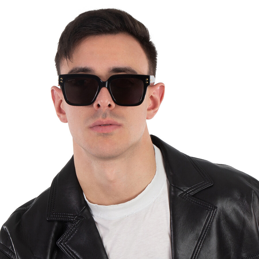 Gucci Grey Square Men's Sunglasses GG1084S 001 54 - 2