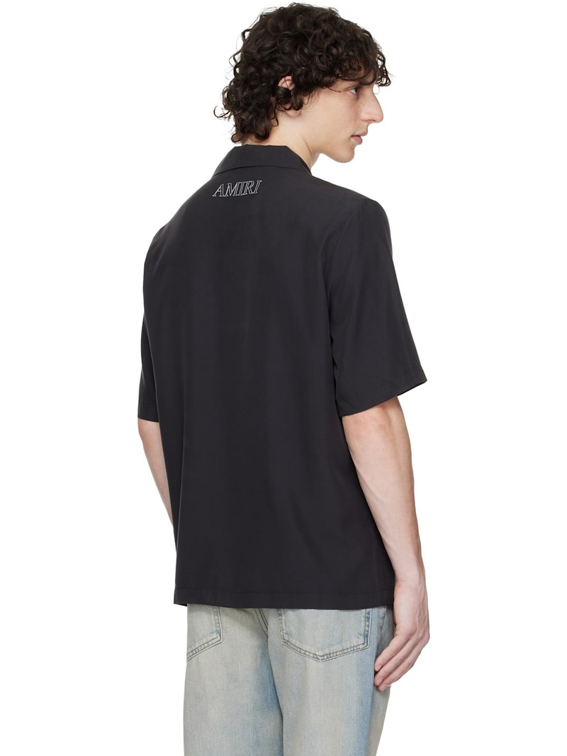 Black MA Outline Bowling Shirt 3