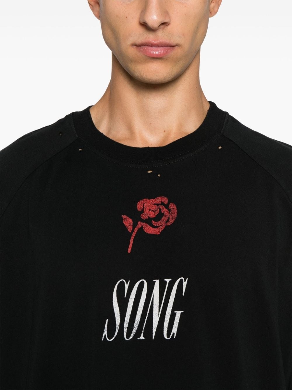 Song-print T-shirt - 4