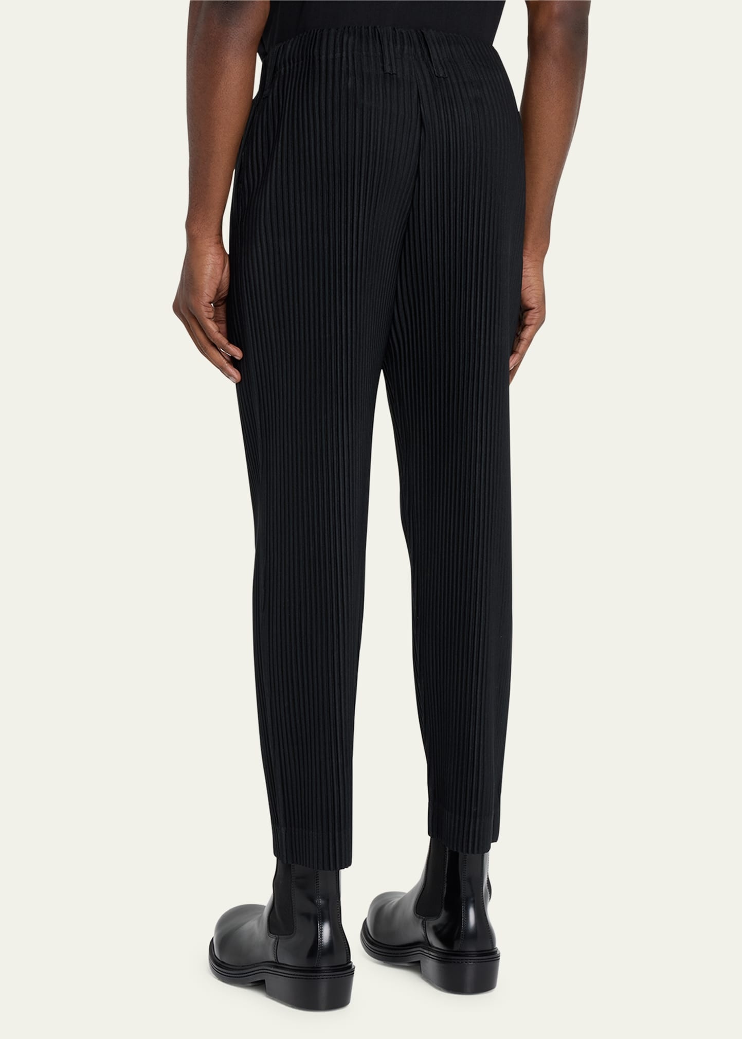 Men's Pleated Straight-Leg Pants - 3