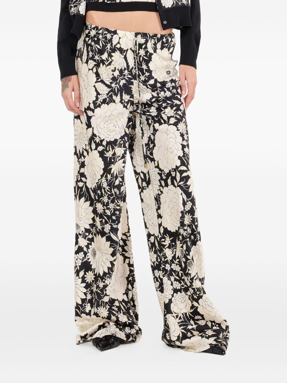 floral-print trousers - 3