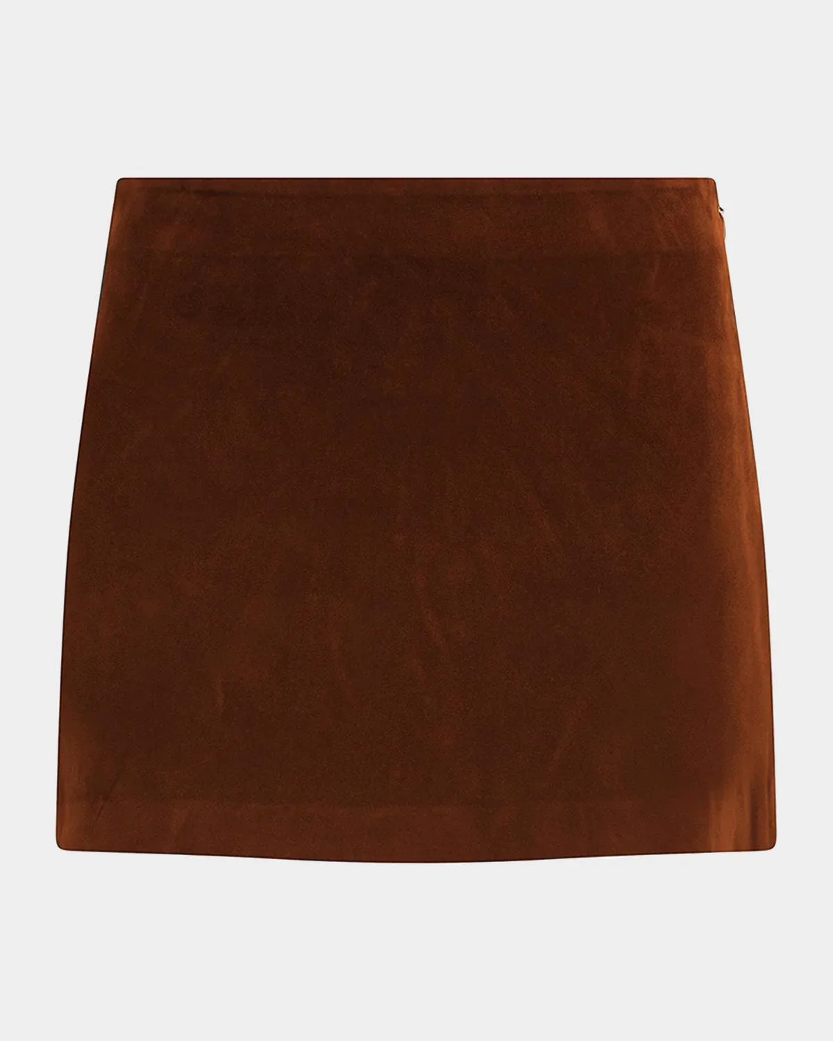 Vegan Suede Miniskirt - 1