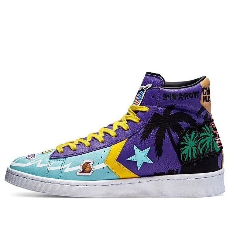 Converse Chinatown Market x Pro Leather High 'Lakers Championship Jacket' 171240C - 1