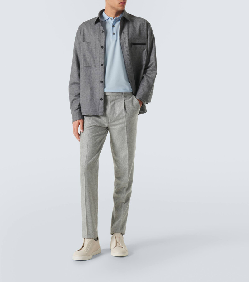 ZEGNA Cotton-blend polo shirt outlook