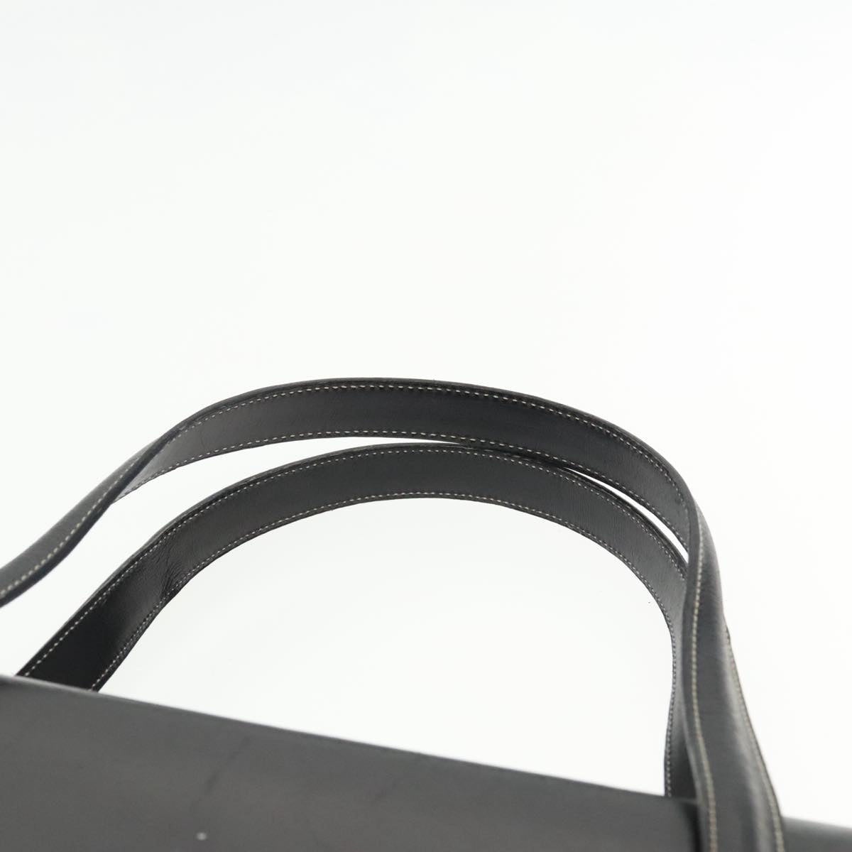 DIOR Hand Bag Leather Black Gold - 8