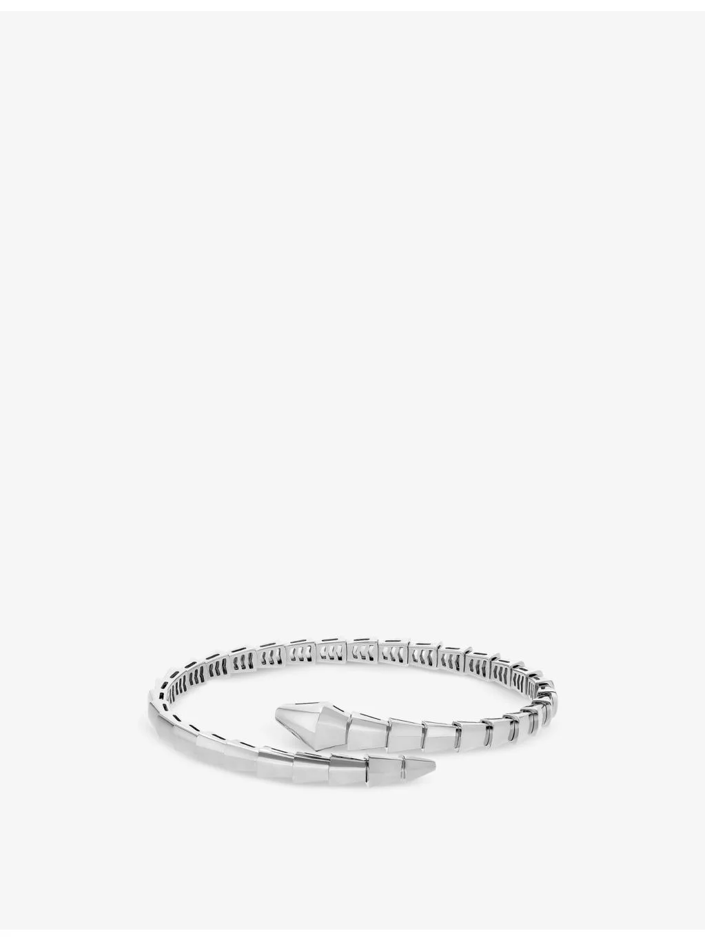 Serpenti Viper 18ct white-gold bangle bracelet - 1