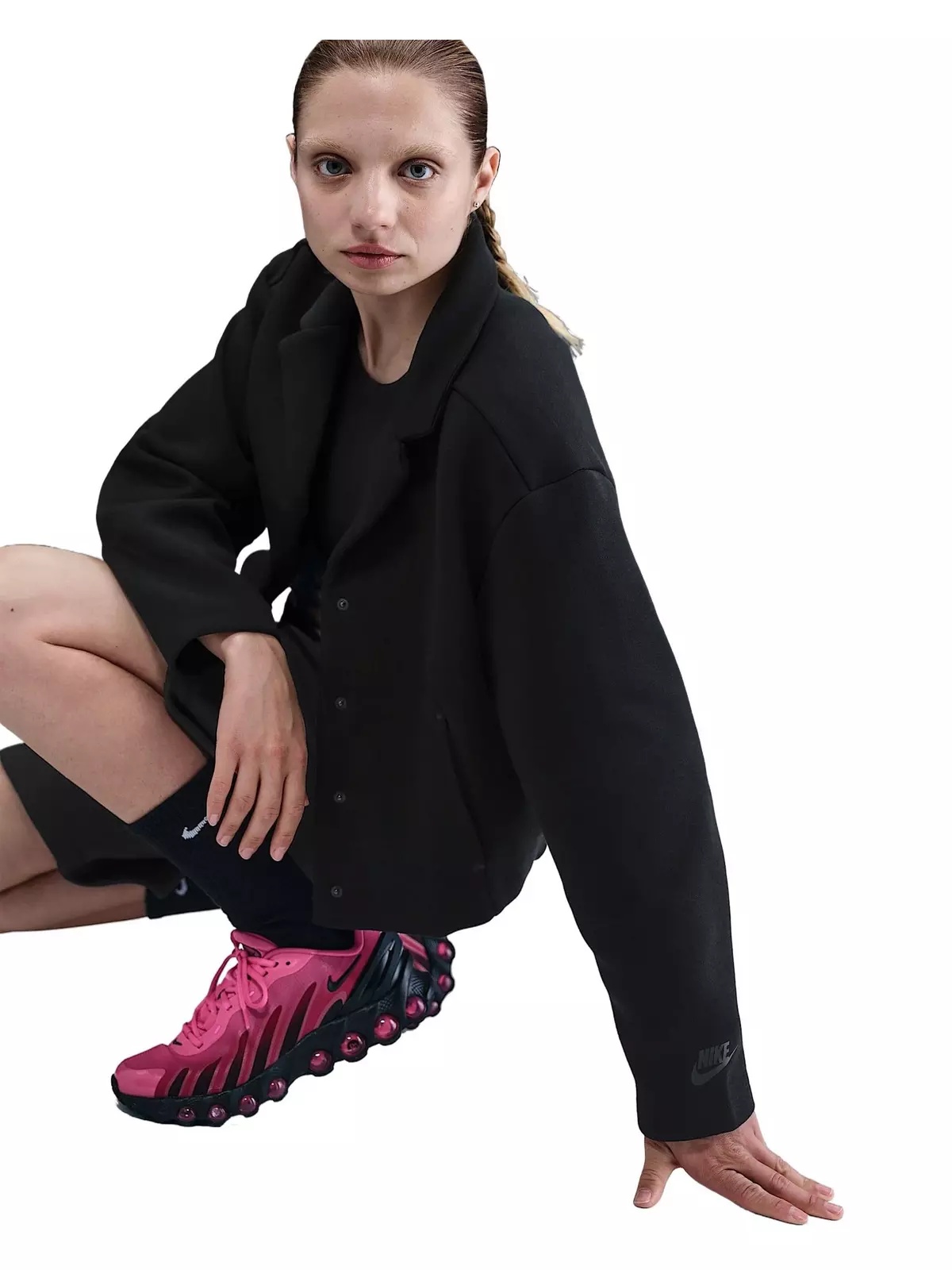 Women's Sportswear Tech Fleece Tailored Jacket -Black - 3