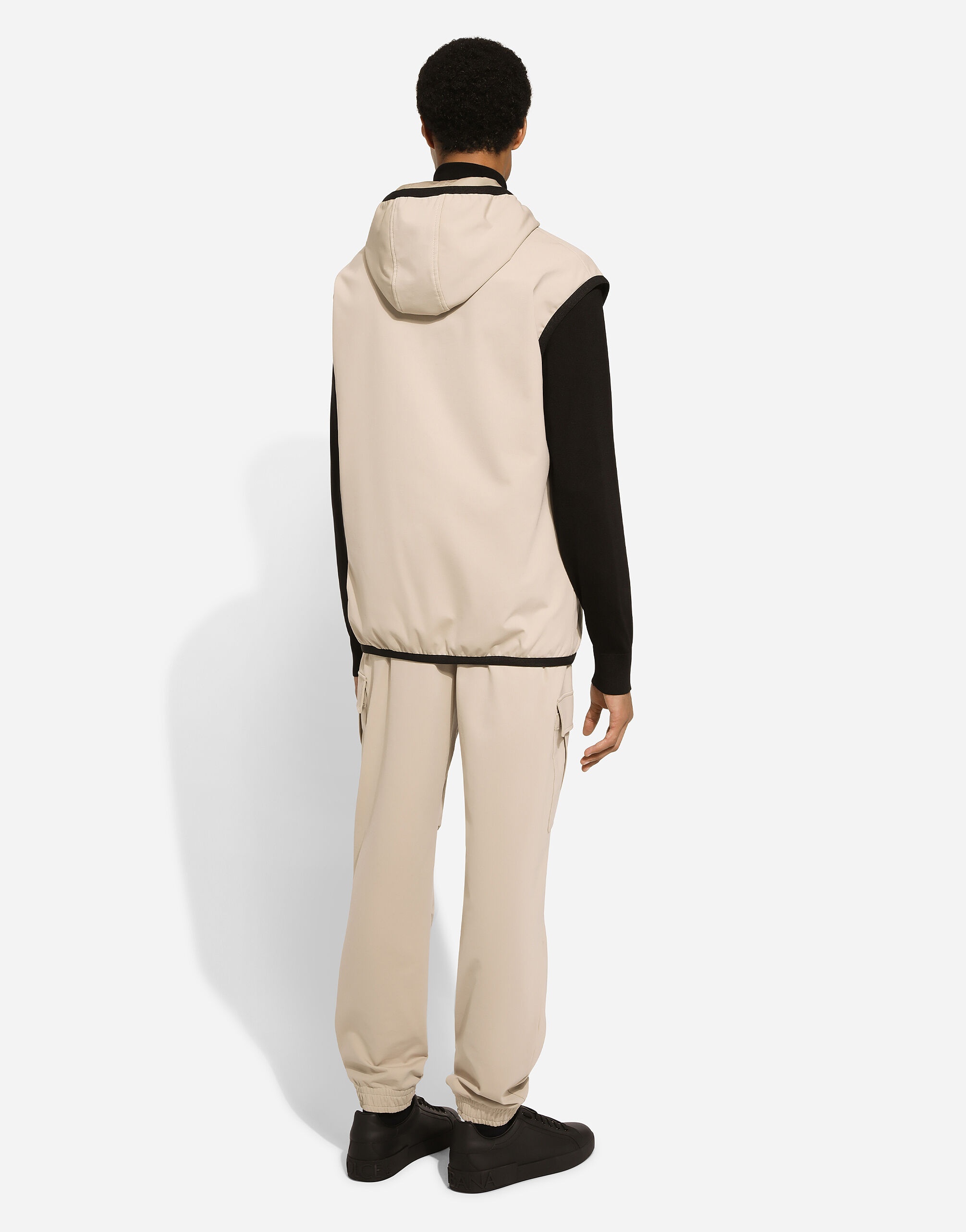 Stretch cotton cargo pants with tag - 3