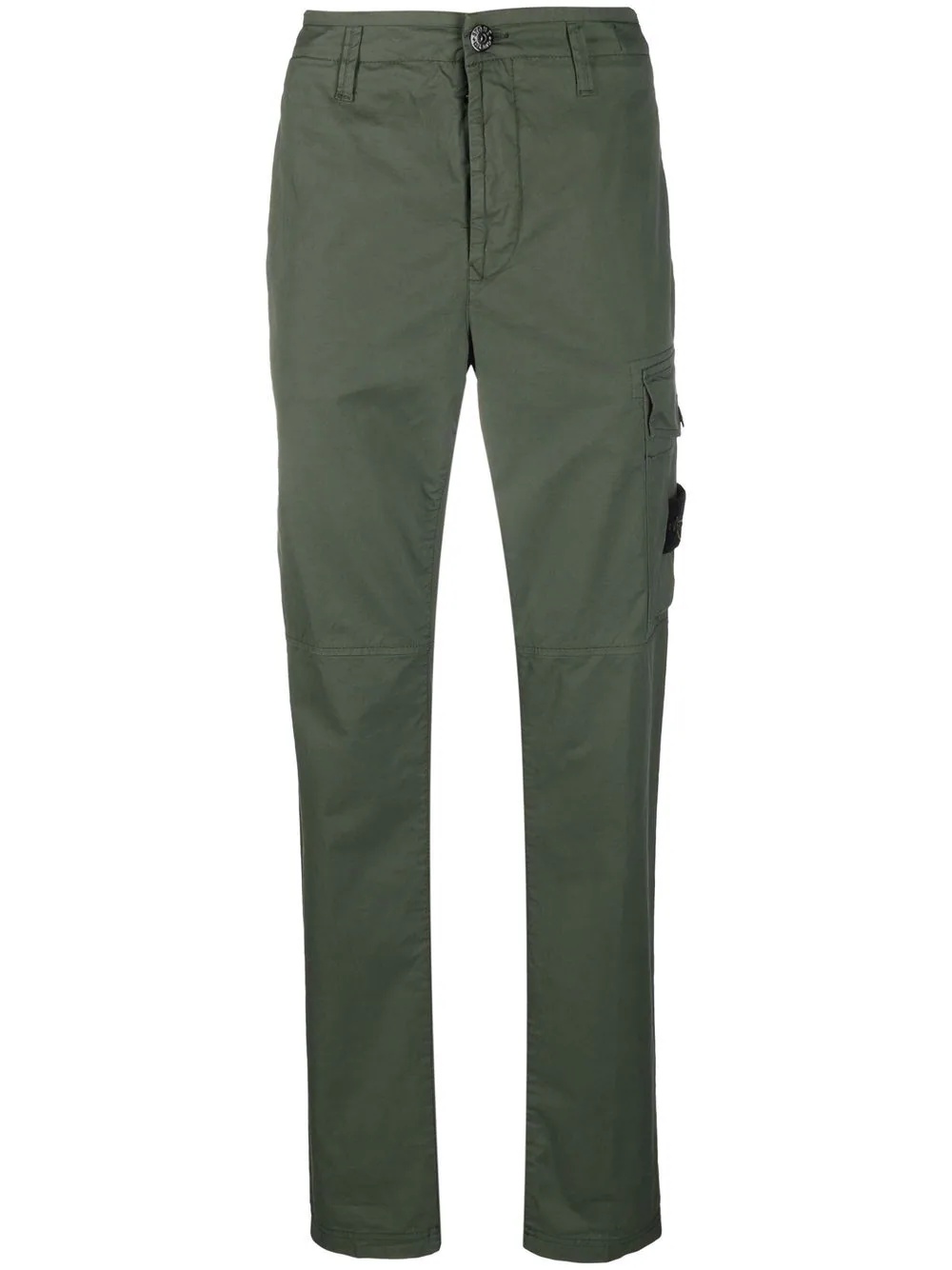 logo patch cargo trousers - 1