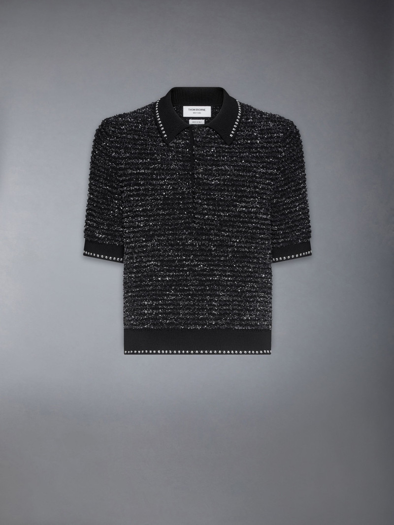EYELASH TWEED JACQUARD POLO 6