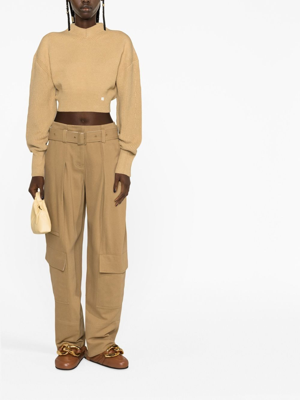 tapered-leg cargo trousers - 2