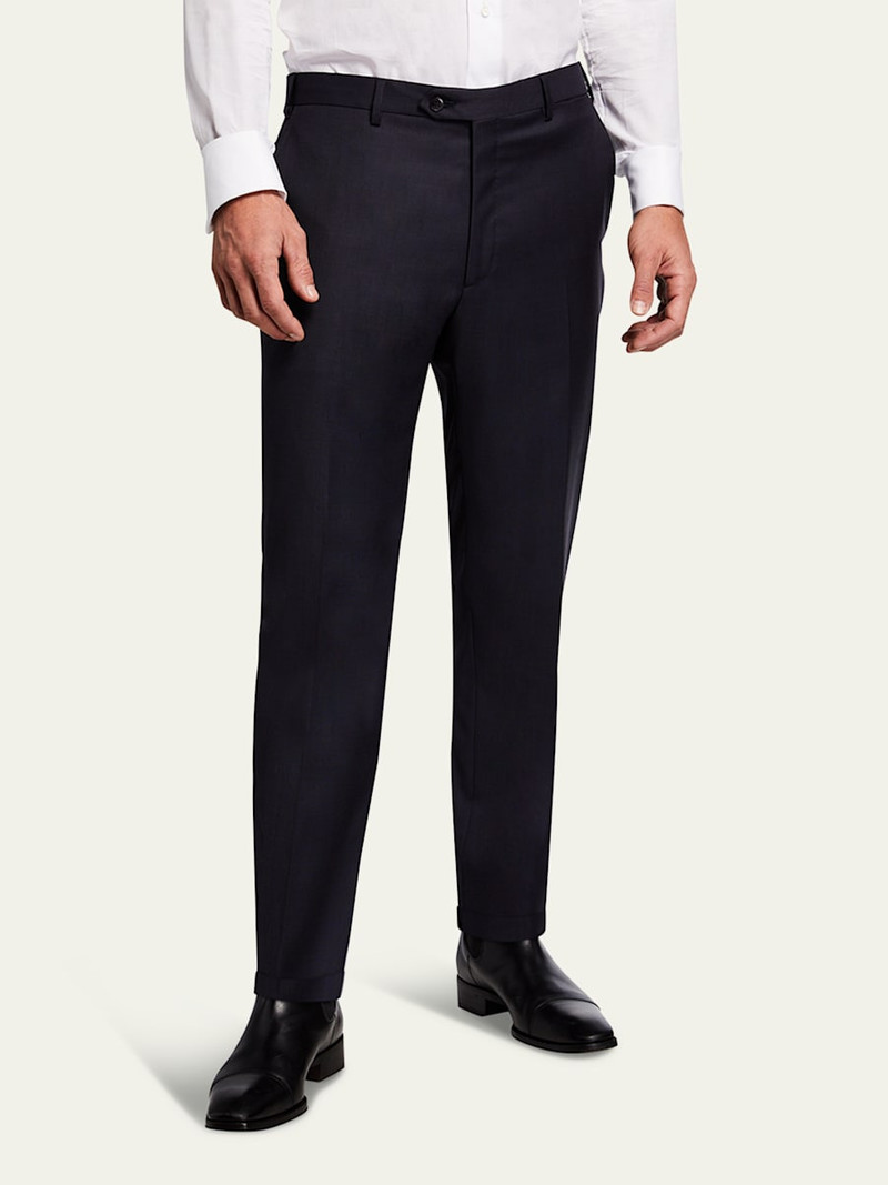 Brioni Men's Tigulli Solid Wool Trousers outlook