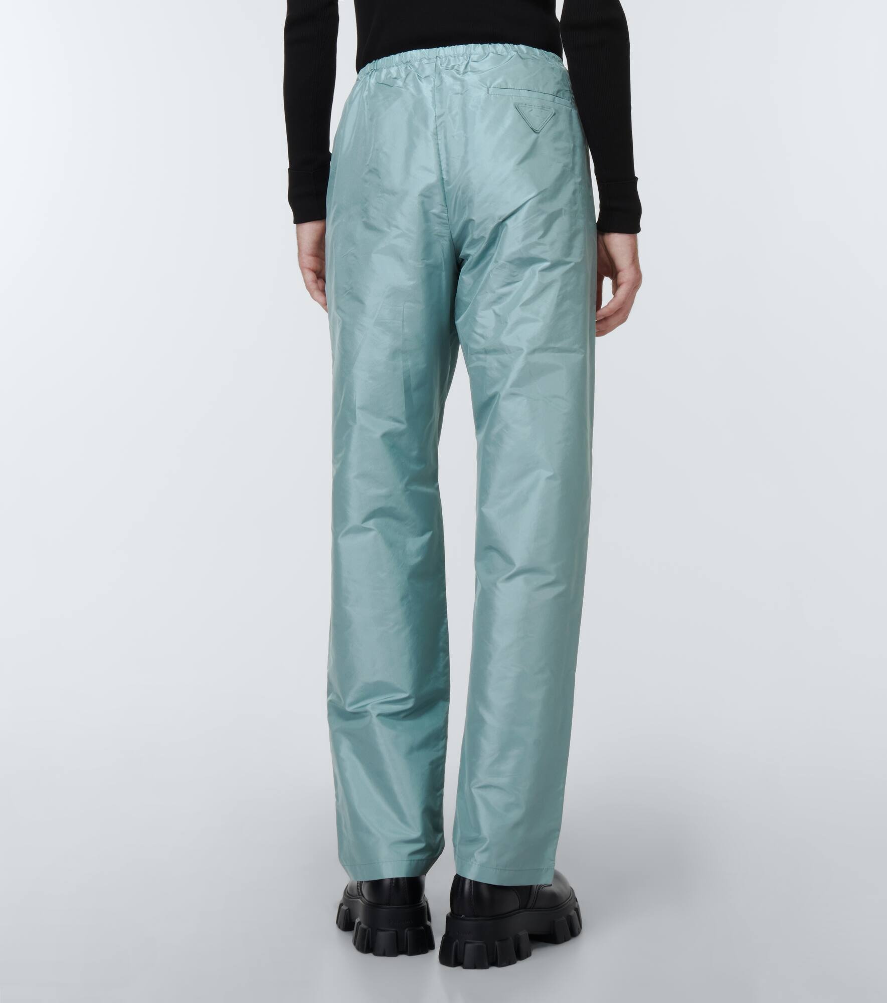 Silk wide-leg pants - 4